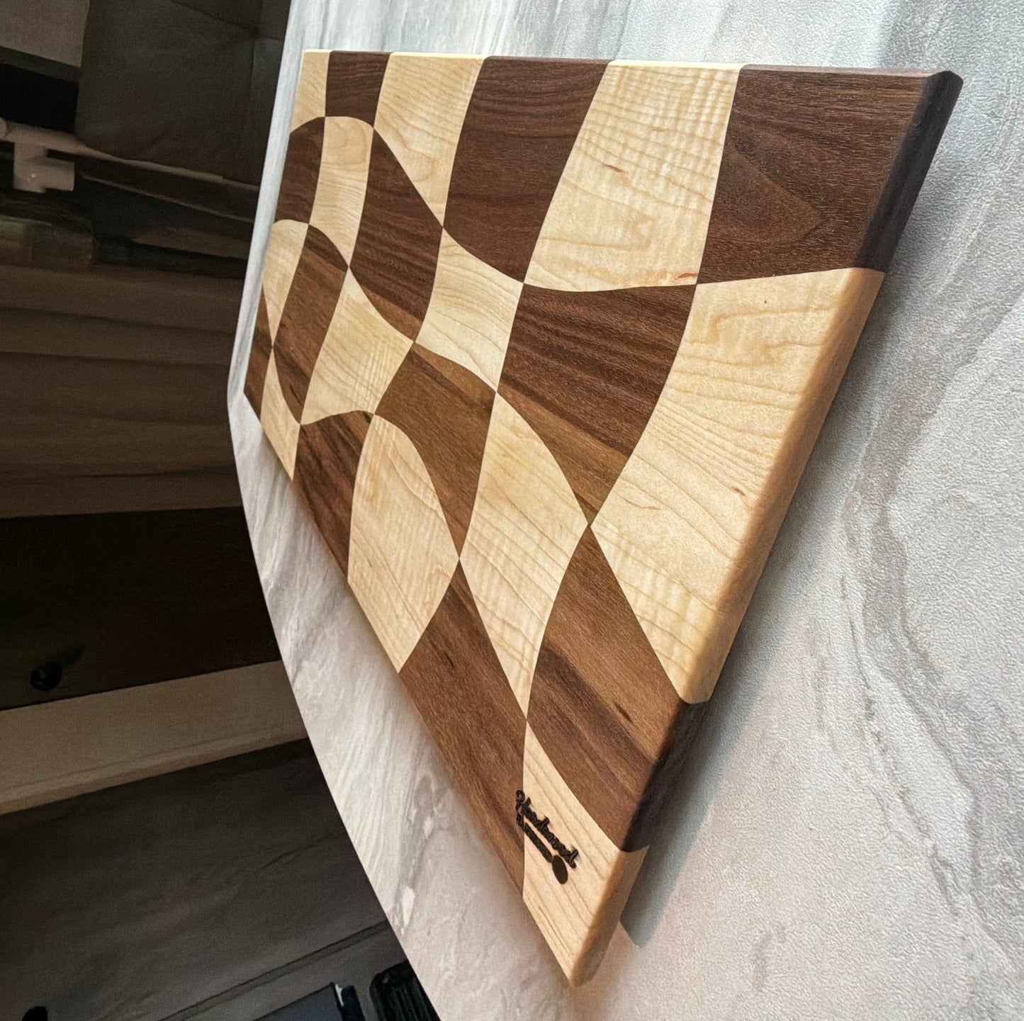 Cutting Board | Walnut & Curly Maple
