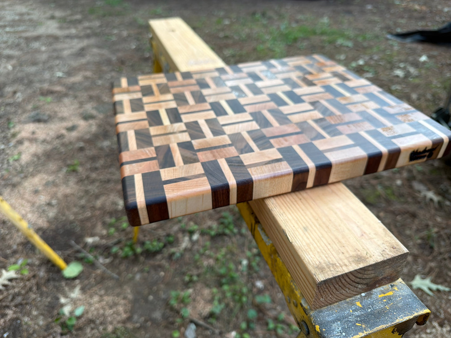 End Grain Cutting Board | Handmade Walnut & Maple | Premium Hardwood Butcher Block | Artisan Kitchen Board