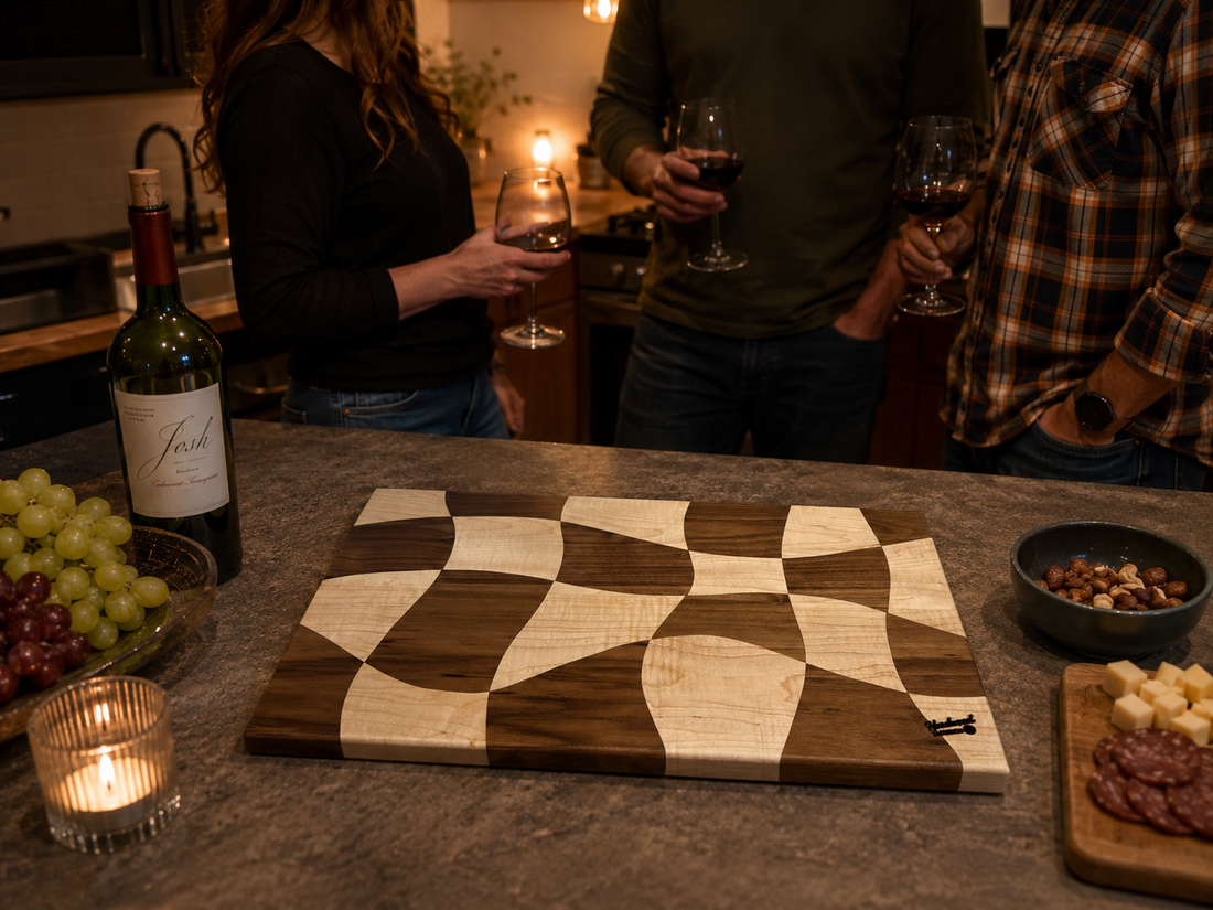 The Story Behind This Wavy End Grain Cutting Board
