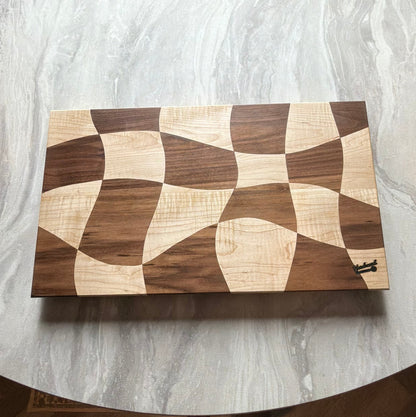Cutting Board | Walnut & Curly Maple