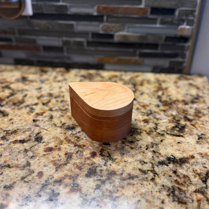 Handcrafted Cherry & White Oak Magnetic Salt Cellar