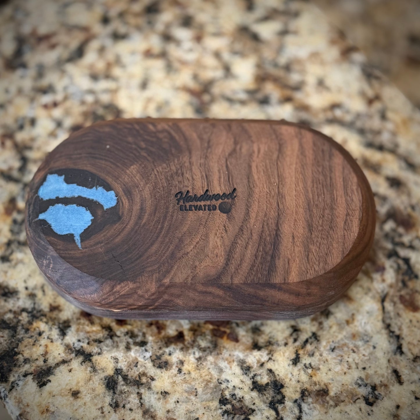 Handcrafted Walnut Valet Tray | Entryway Catchall