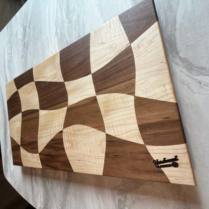 Cutting Board | Walnut & Curly Maple