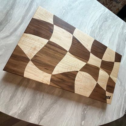 Cutting Board | Walnut & Curly Maple