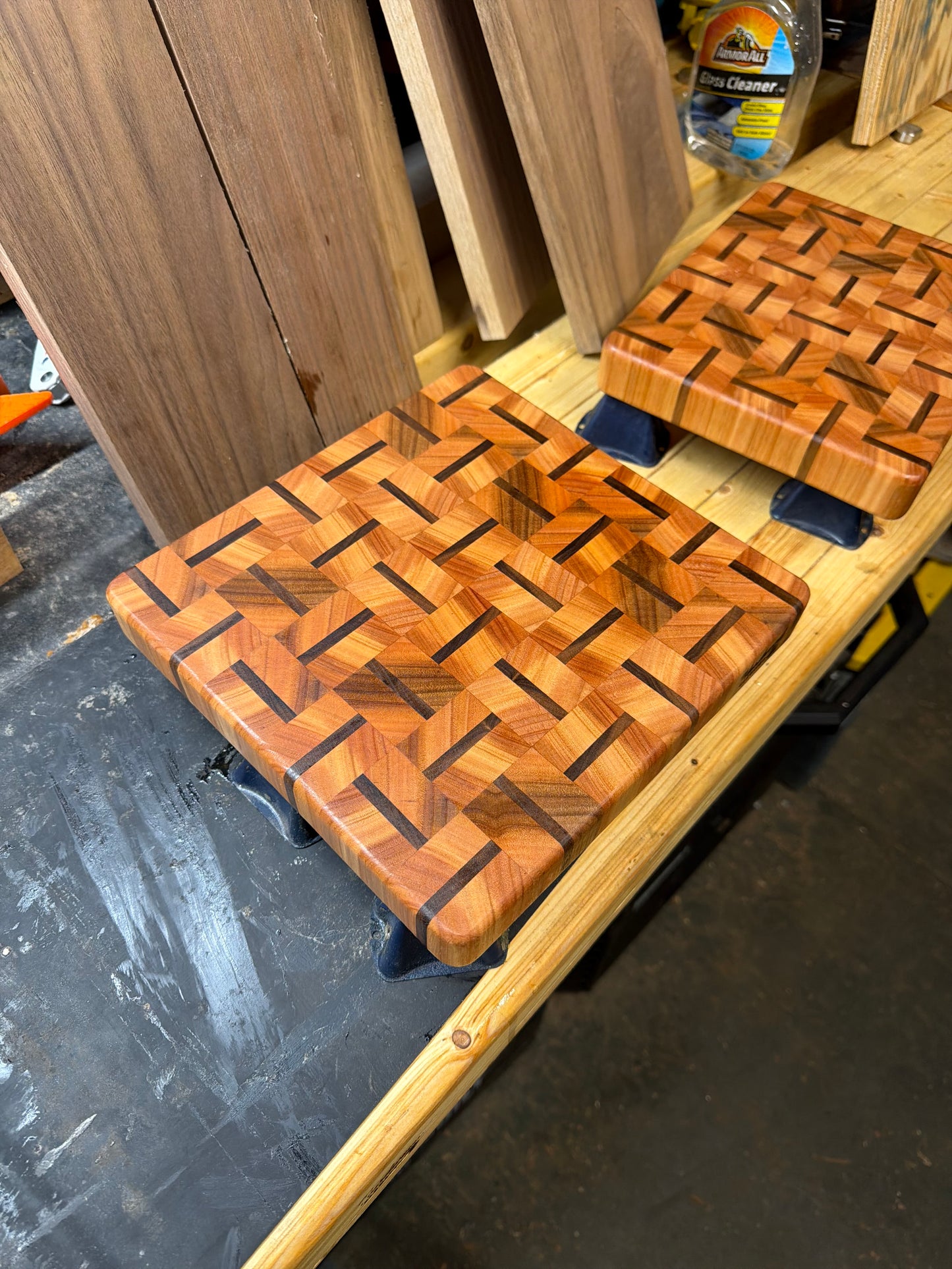 End Grain Cutting Board | Cherry & Walnut