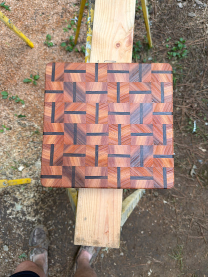 End Grain Cutting Board | Cherry & Walnut