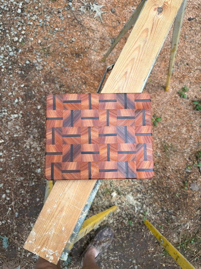 End Grain Cutting Board | Cherry & Walnut