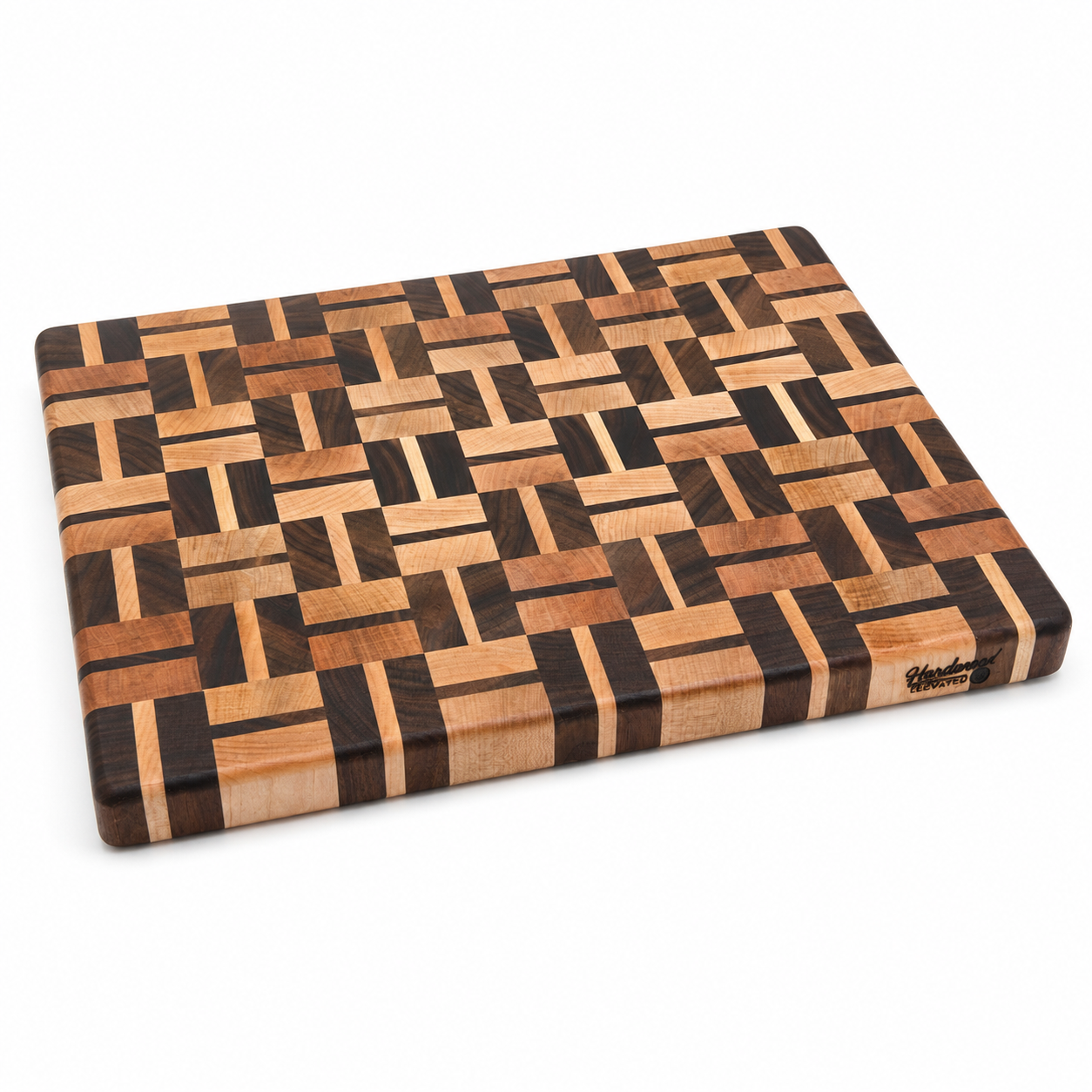 End Grain Cutting Board | Handmade Walnut & Maple | Premium Hardwood Butcher Block | Artisan Kitchen Board