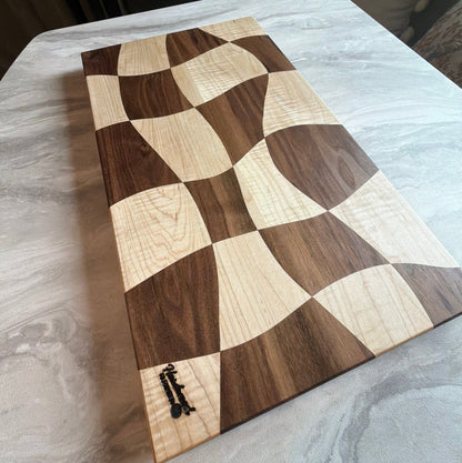 Cutting Board | Walnut & Curly Maple