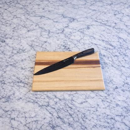 Ash, Walnut, and Cherry Edge Grain Cutting Board