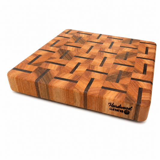 End Grain Cutting Board | Cherry & Walnut