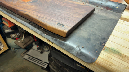 Live Edge Cutting Board with Copper Epoxy
